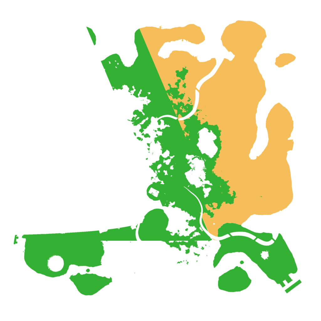 Biome Rust Map: Procedural Map, Size: 3500, Seed: 112413133