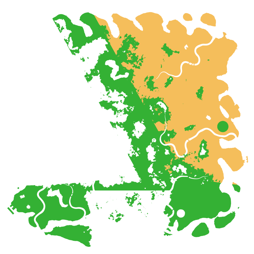 Biome Rust Map: Procedural Map, Size: 6000, Seed: 98854