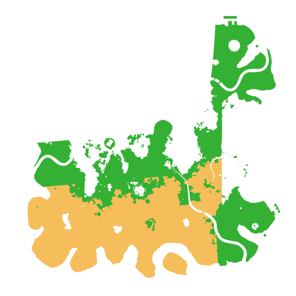 Biome Rust Map: Procedural Map, Size: 4500, Seed: 848471763