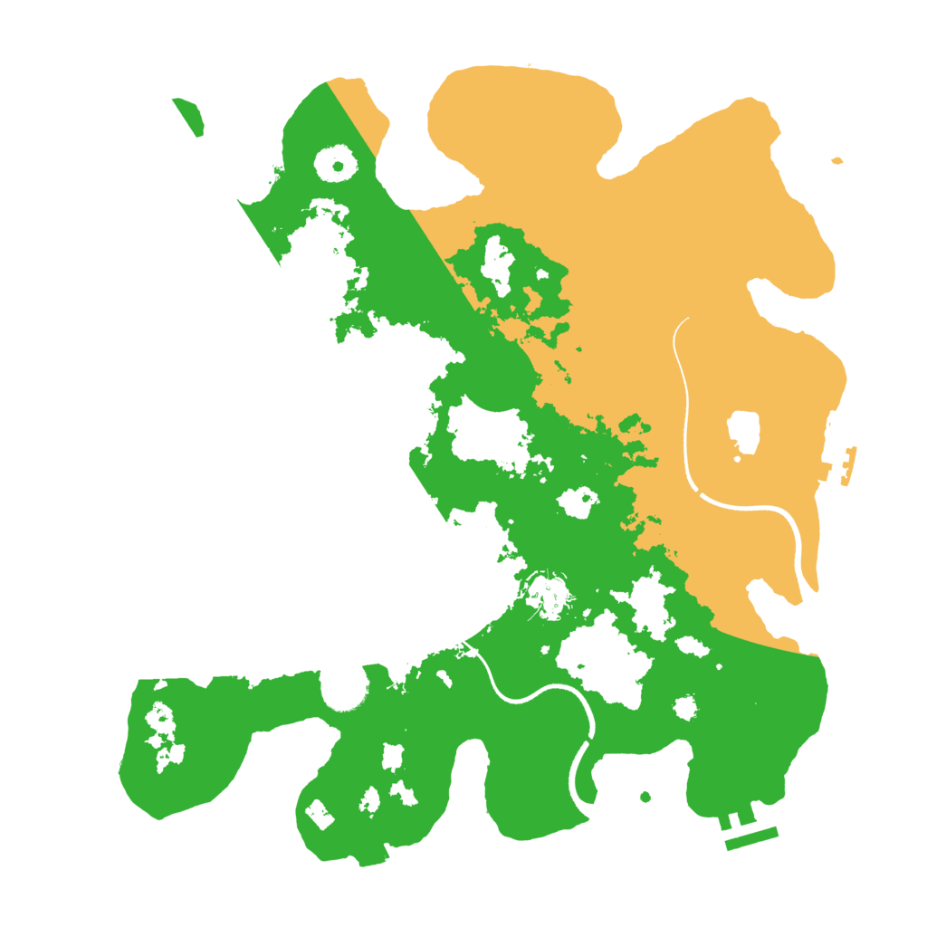 Biome Rust Map: Procedural Map, Size: 3500, Seed: 641246404