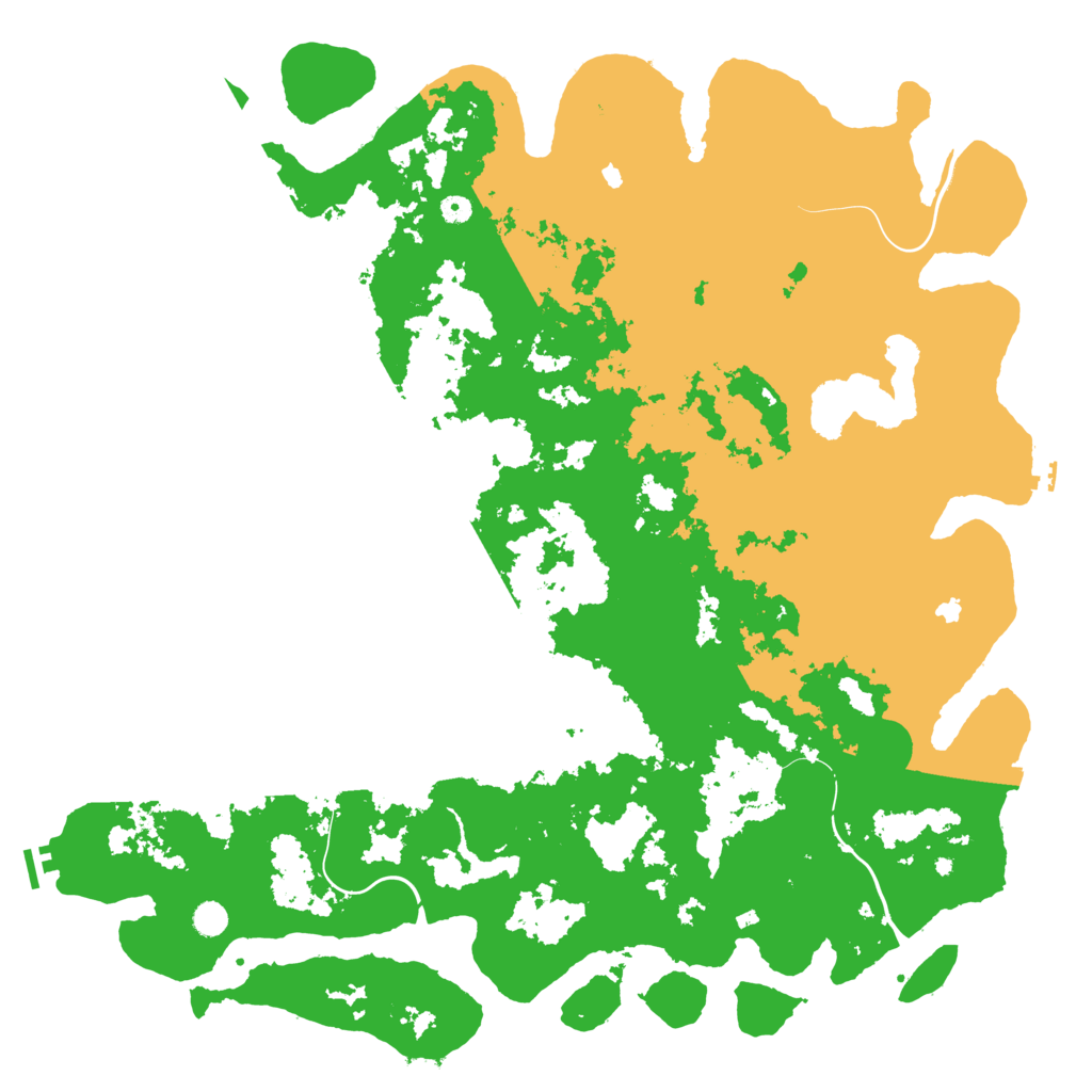 Biome Rust Map: Procedural Map, Size: 5500, Seed: 98854
