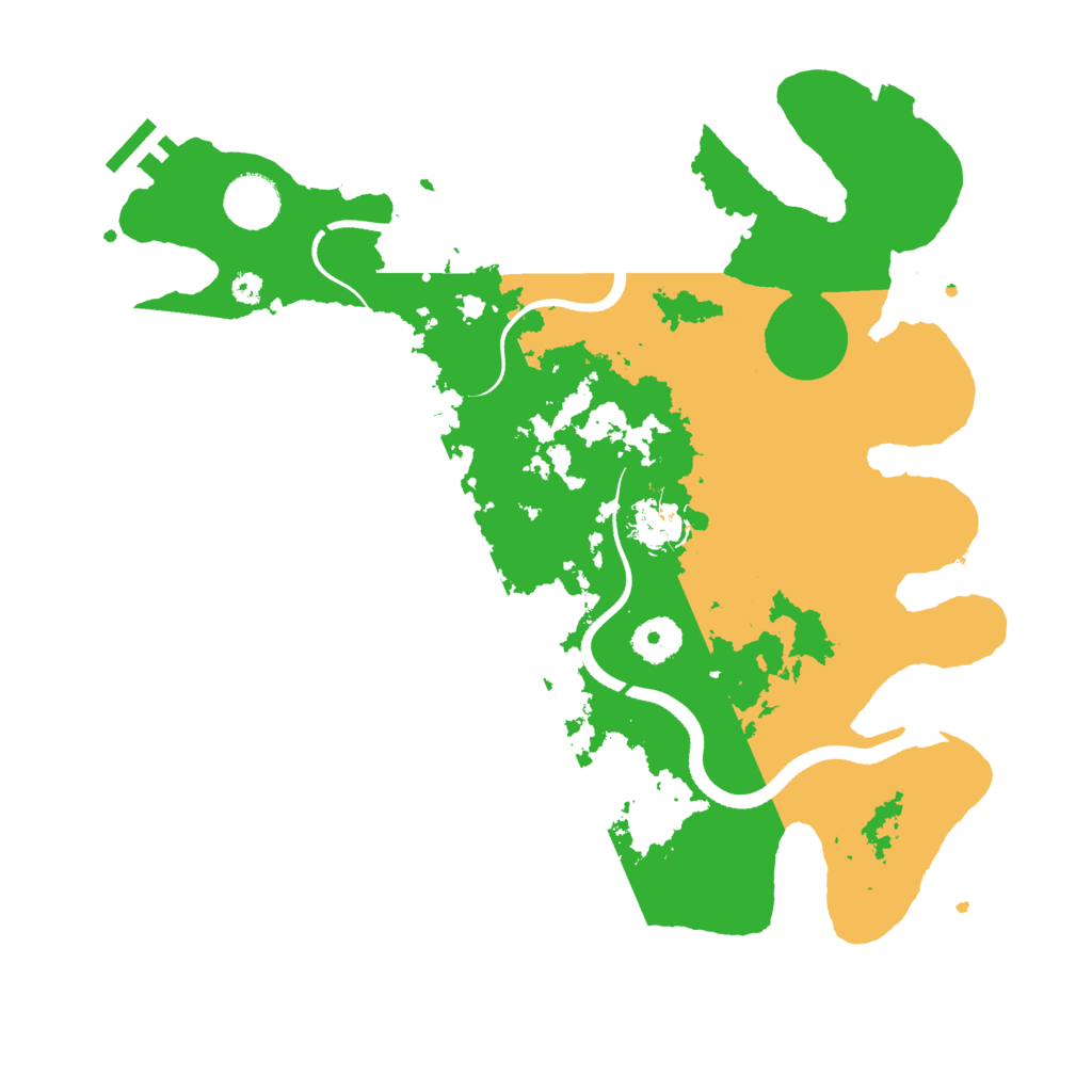 Biome Rust Map: Procedural Map, Size: 3500, Seed: 120519346