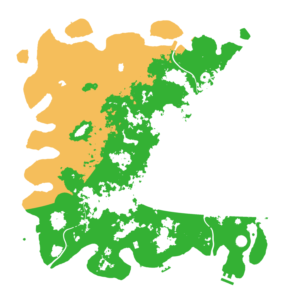 Biome Rust Map: Procedural Map, Size: 4500, Seed: 2097186291