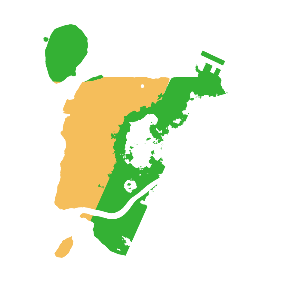 Biome Rust Map: Procedural Map, Size: 2500, Seed: 451224