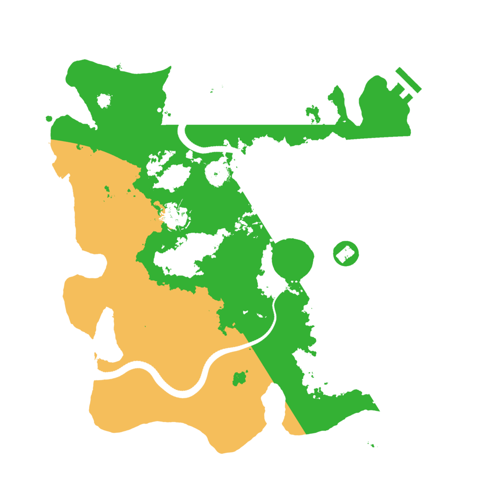 Biome Rust Map: Procedural Map, Size: 3200, Seed: 62473294