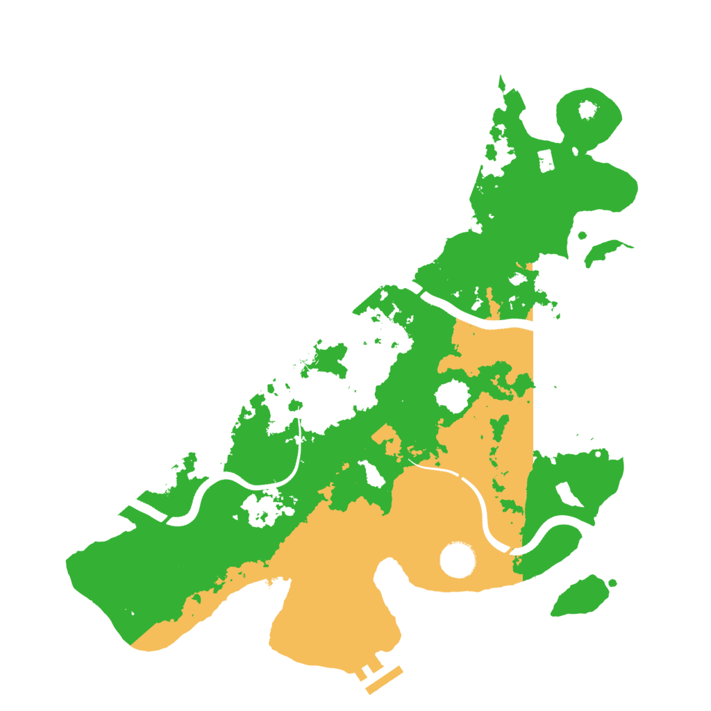 Biome Rust Map: Procedural Map, Size: 3500, Seed: 1376164014