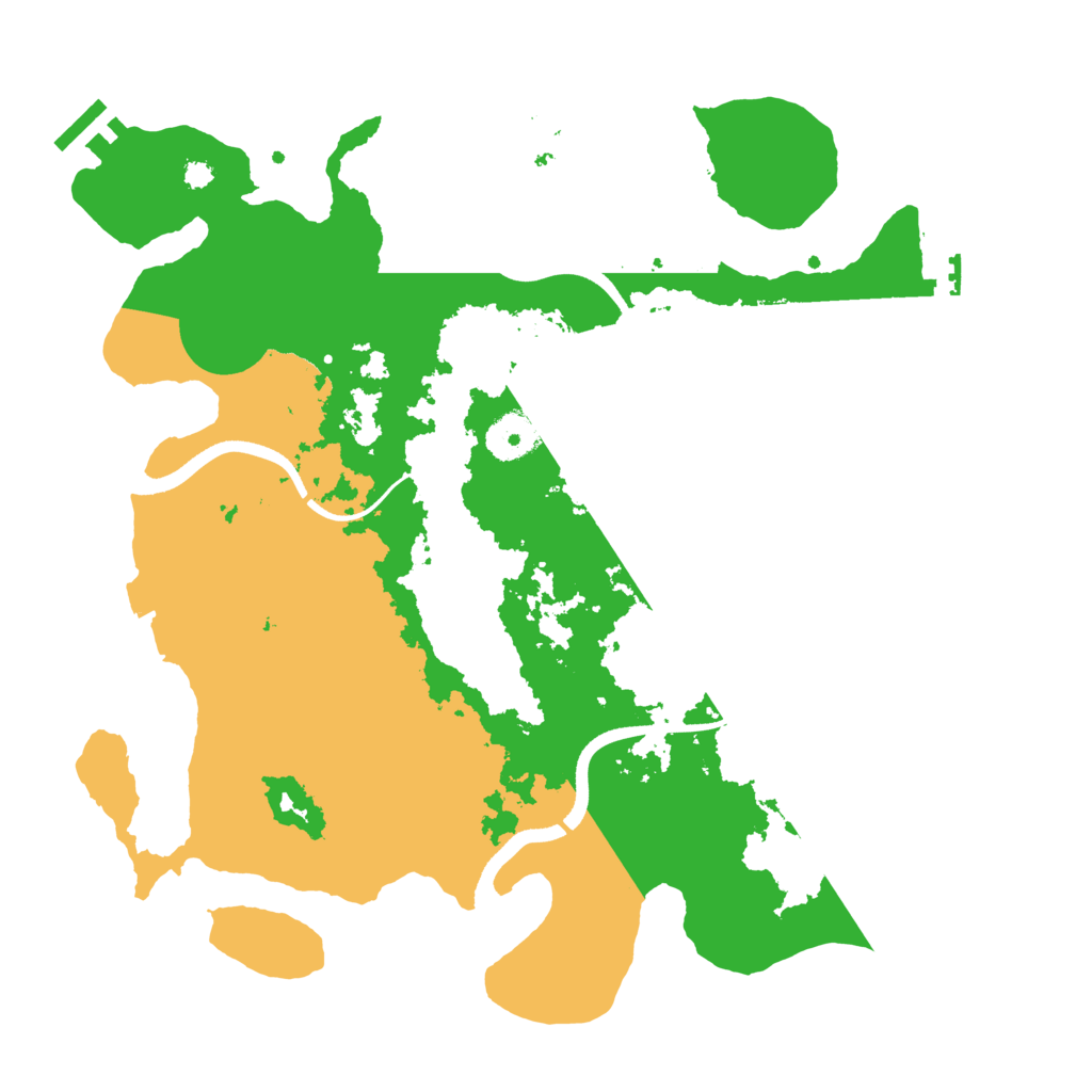 Biome Rust Map: Procedural Map, Size: 3500, Seed: 792886923