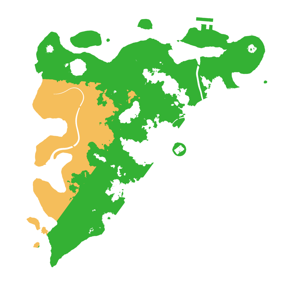Biome Rust Map: Procedural Map, Size: 3500, Seed: 1542480