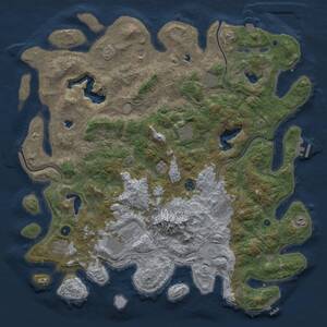 Thumbnail Rust Map: Procedural Map, Size: 5000, Seed: 1189, 16 Monuments