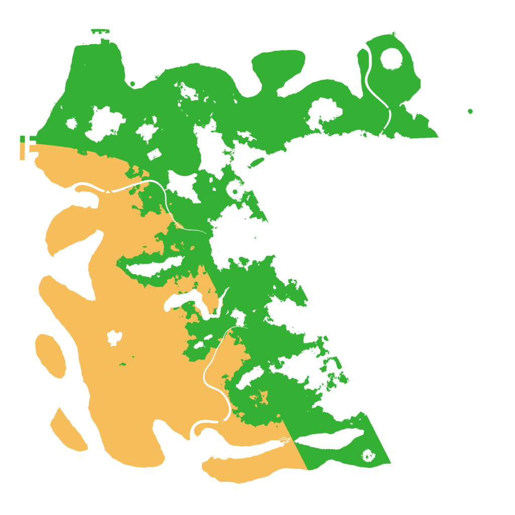 Biome Rust Map: Procedural Map, Size: 4250, Seed: 157377239