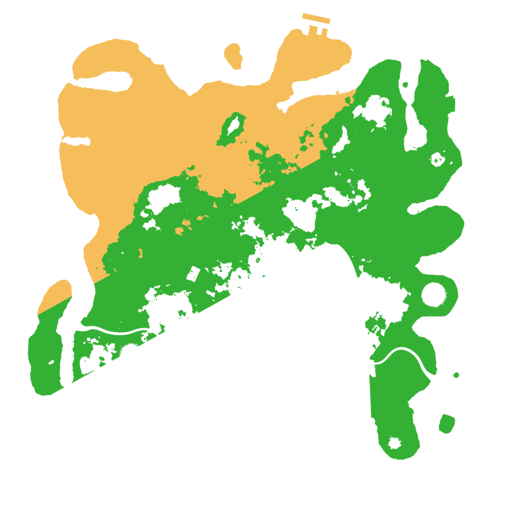 Biome Rust Map: Procedural Map, Size: 3700, Seed: 15439234