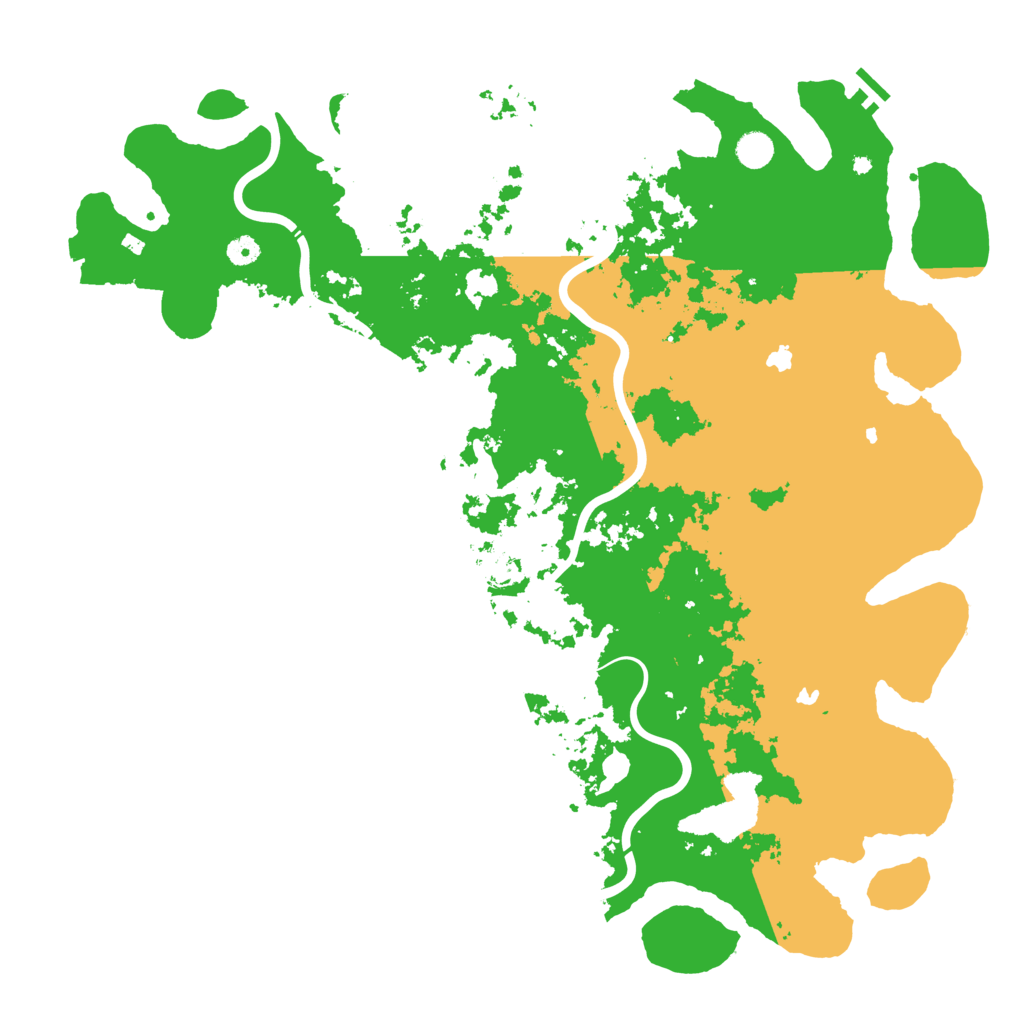 Biome Rust Map: Procedural Map, Size: 5000, Seed: 29548