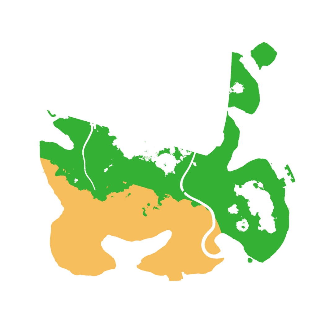 Biome Rust Map: Procedural Map, Size: 2600, Seed: 872161443