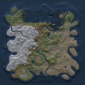 Thumbnail Rust Map: Procedural Map, Size: 4250, Seed: 1737148246, 17 Monuments