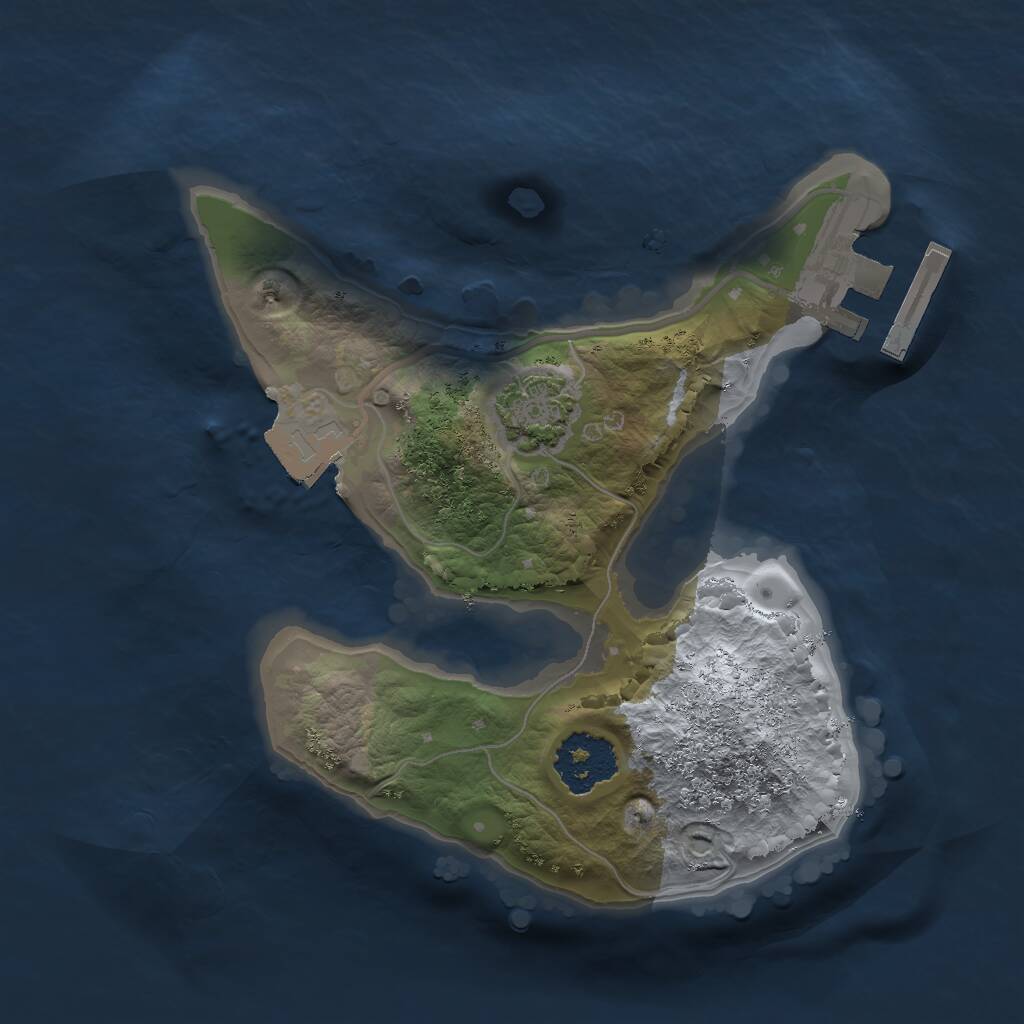 Rust Map: Procedural Map, Size: 1700, Seed: 235568372, 3 Monuments