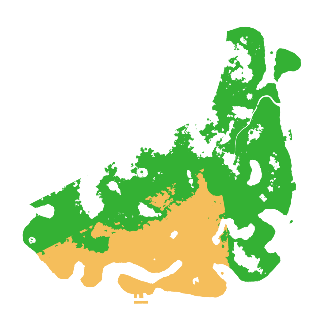 Biome Rust Map: Procedural Map, Size: 4500, Seed: 1248131740