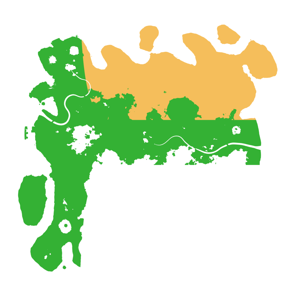 Biome Rust Map: Procedural Map, Size: 3500, Seed: 25323