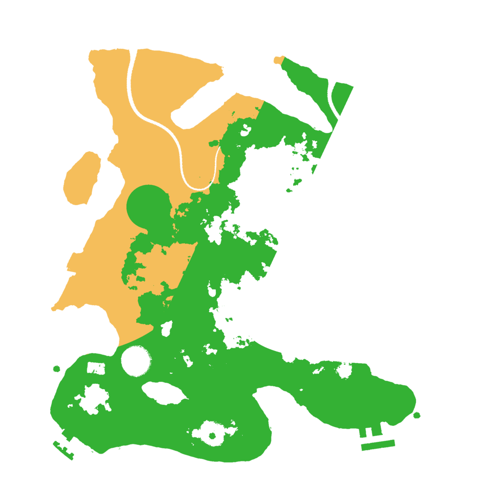 Biome Rust Map: Procedural Map, Size: 3000, Seed: 15441