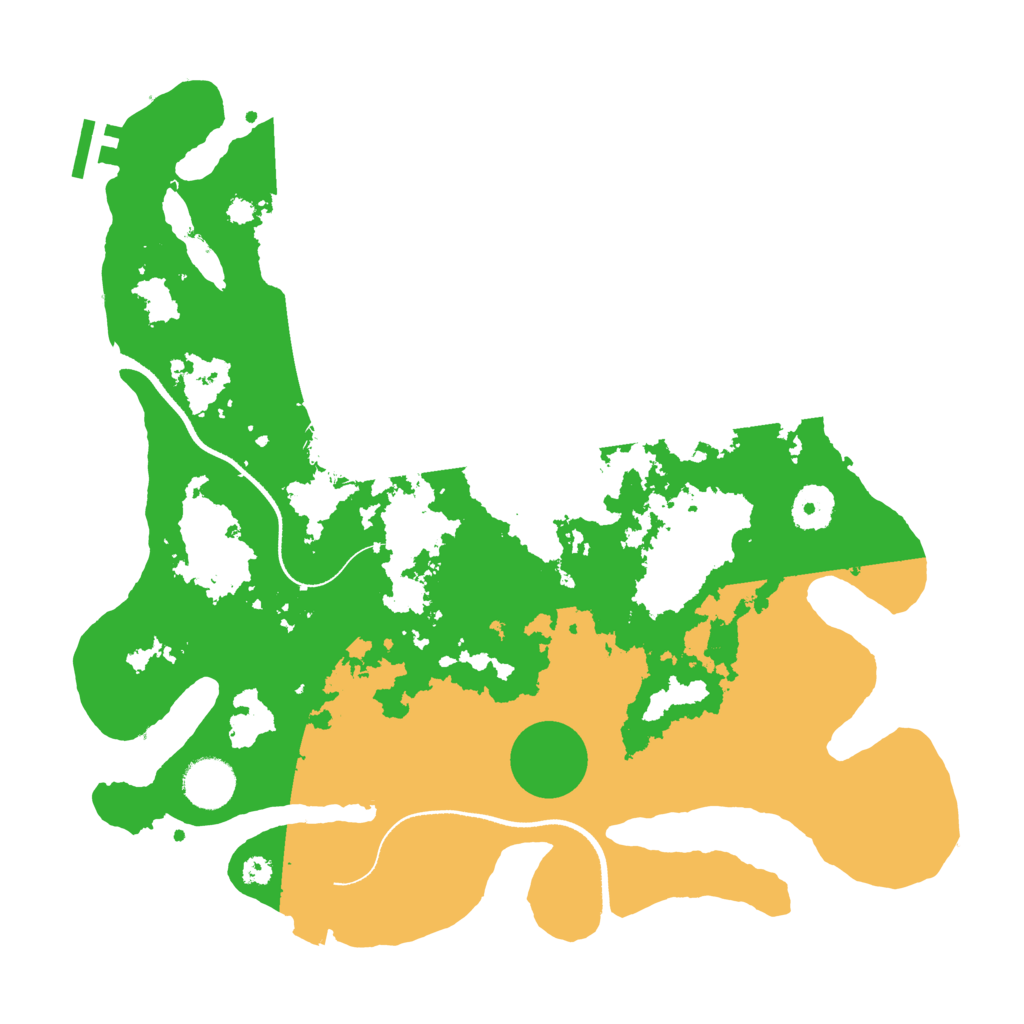 Biome Rust Map: Procedural Map, Size: 3500, Seed: 911882107