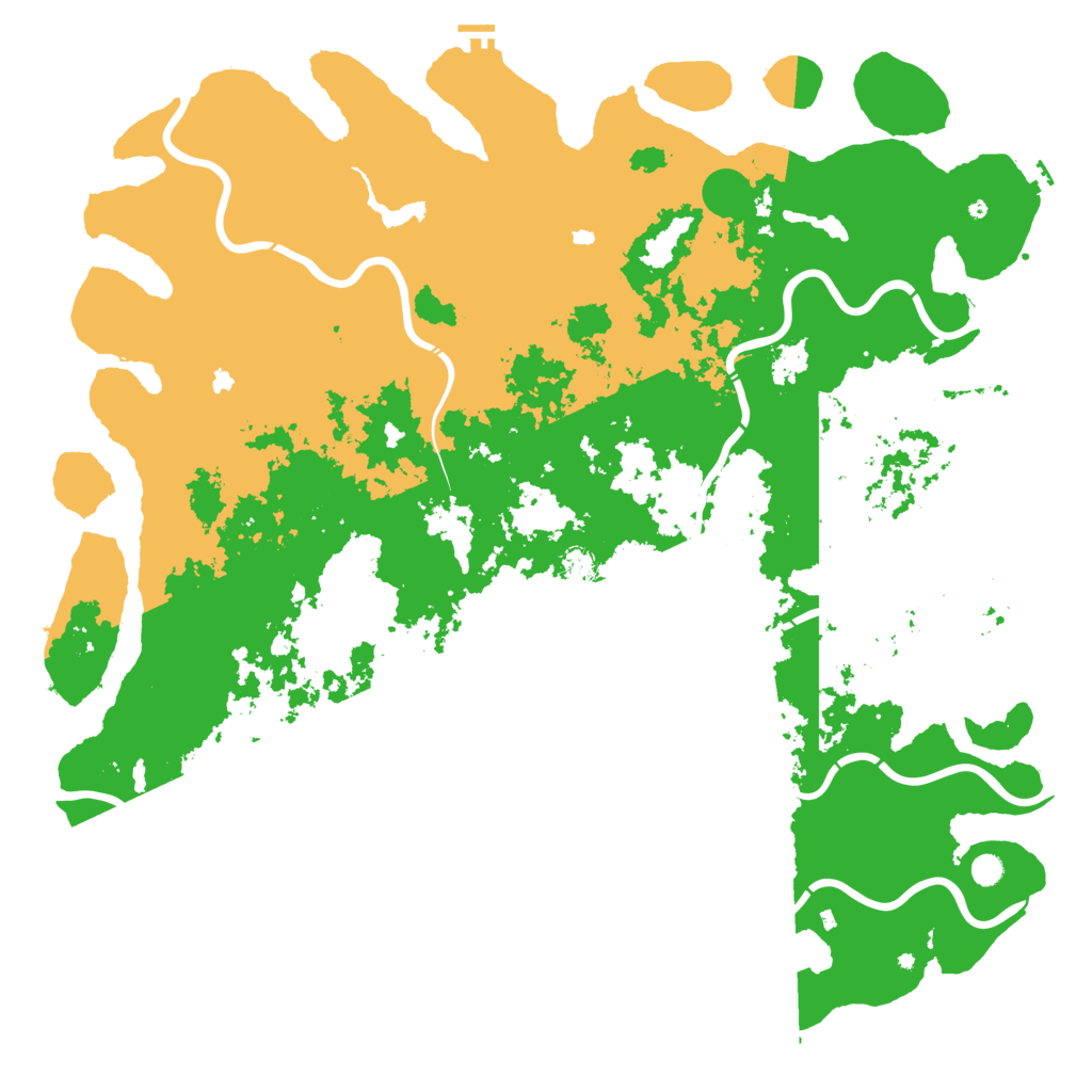 Biome Rust Map: Procedural Map, Size: 6000, Seed: 1073741823