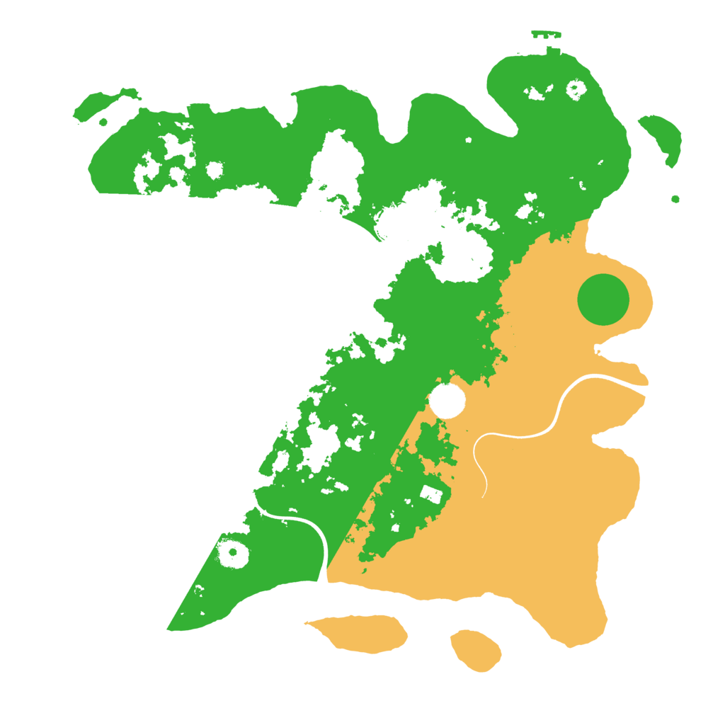 Biome Rust Map: Procedural Map, Size: 3700, Seed: 740550787