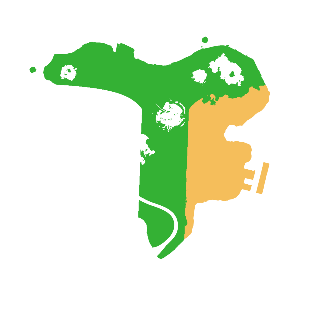 Biome Rust Map: Procedural Map, Size: 2000, Seed: 1439900385