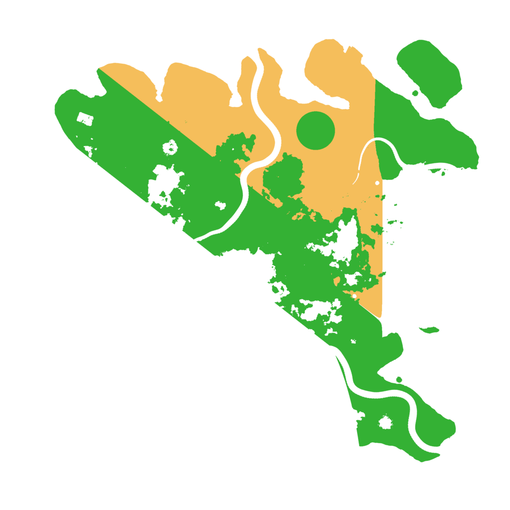 Biome Rust Map: Procedural Map, Size: 3500, Seed: 438056920
