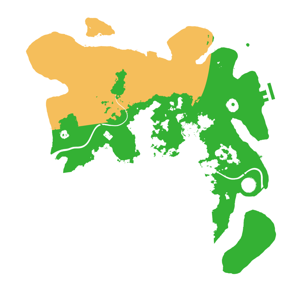 Biome Rust Map: Procedural Map, Size: 3500, Seed: 28282828