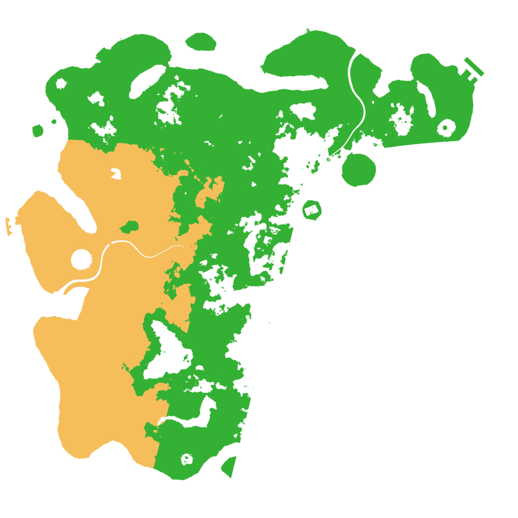 Biome Rust Map: Procedural Map, Size: 4400, Seed: 125955859