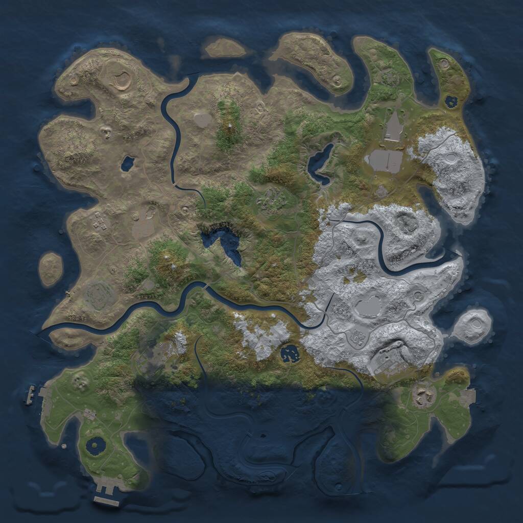 Rust Map: Procedural Map, Size: 4200, Seed: 20250314, 16 Monuments