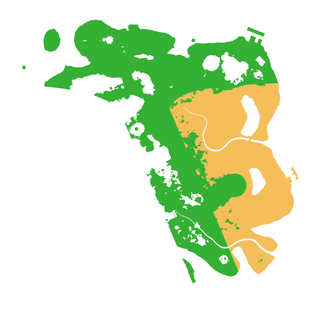 Biome Rust Map: Procedural Map, Size: 3500, Seed: 800561854