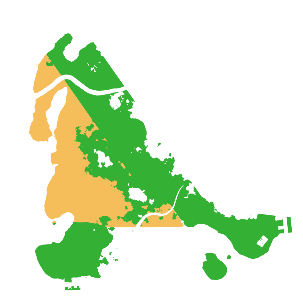 Biome Rust Map: Procedural Map, Size: 3000, Seed: 21303