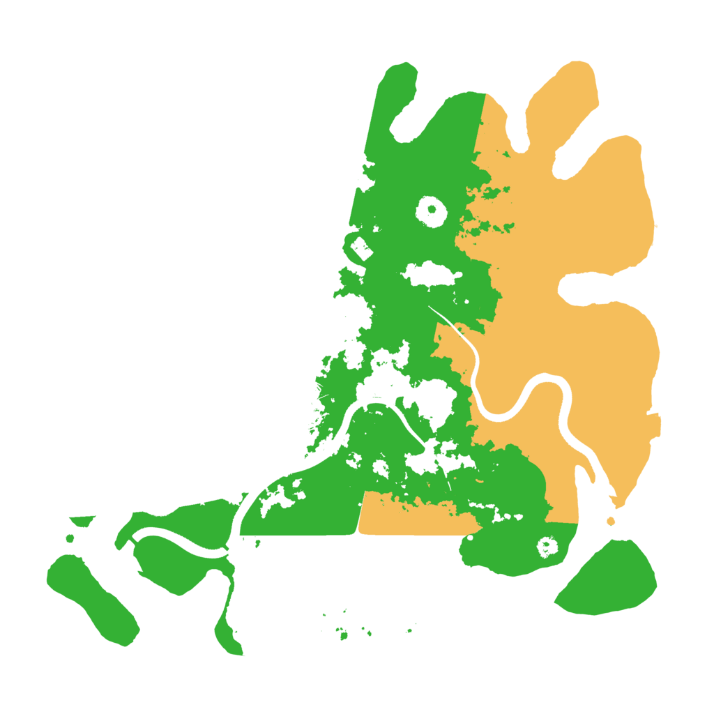 Biome Rust Map: Procedural Map, Size: 3500, Seed: 87563234