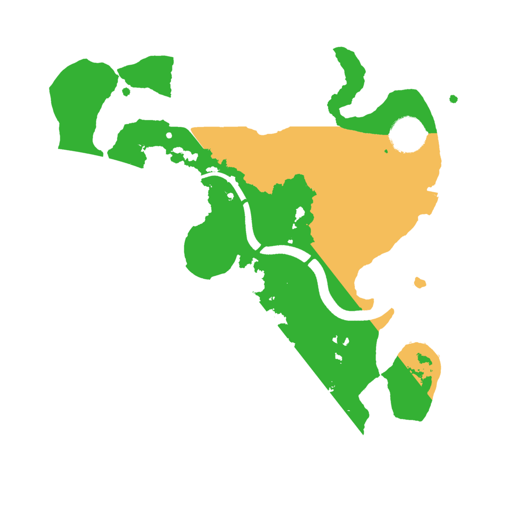 Biome Rust Map: Procedural Map, Size: 2500, Seed: 723418