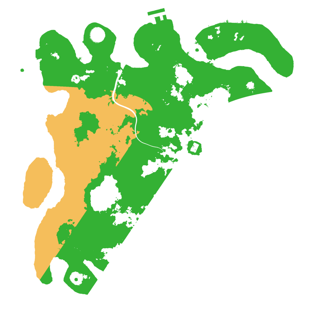Biome Rust Map: Procedural Map, Size: 3700, Seed: 1746302891