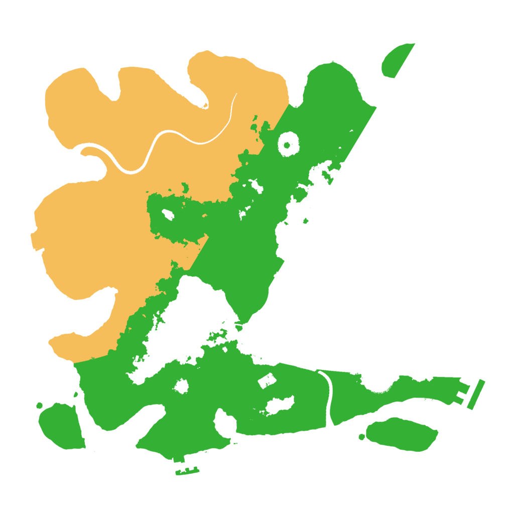 Biome Rust Map: Procedural Map, Size: 3300, Seed: 384640061