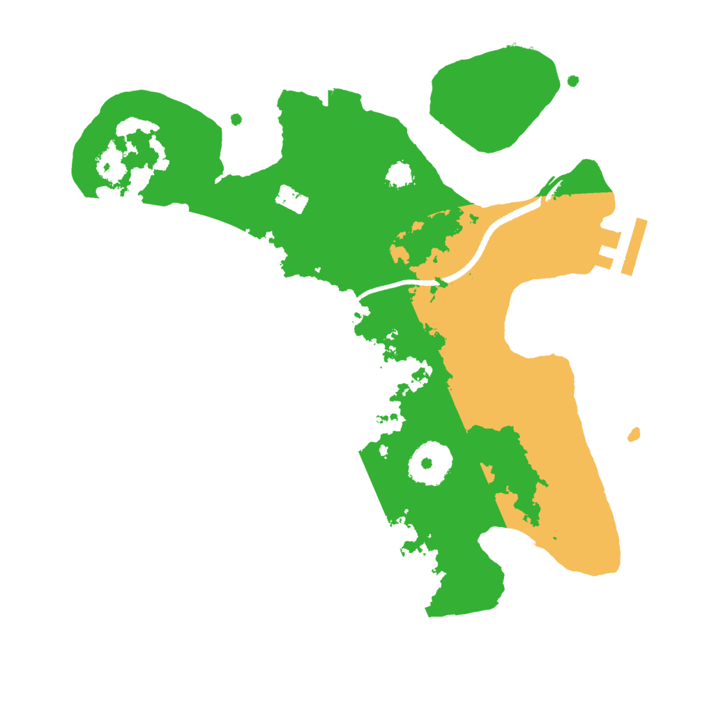 Biome Rust Map: Procedural Map, Size: 2500, Seed: 1482334068