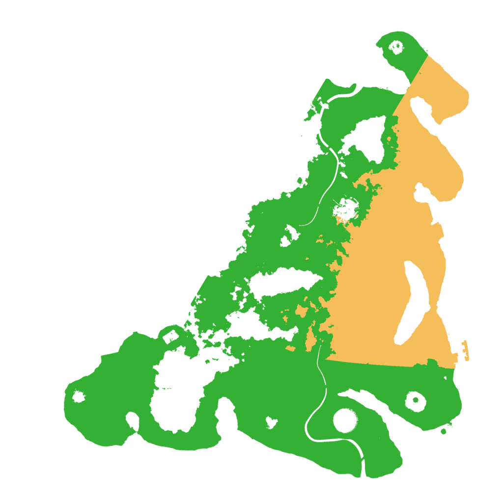 Biome Rust Map: Procedural Map, Size: 3700, Seed: 851418582