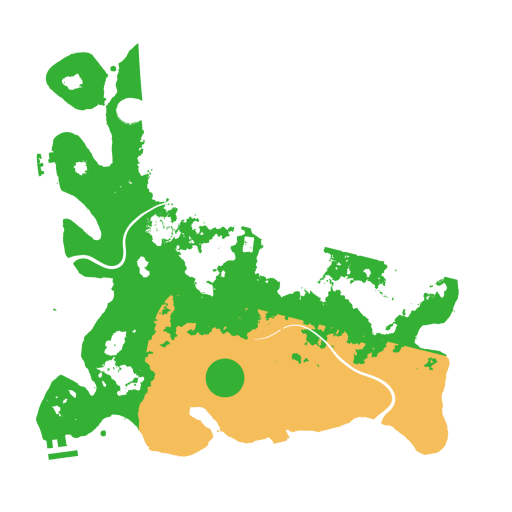 Biome Rust Map: Procedural Map, Size: 3500, Seed: 339784830