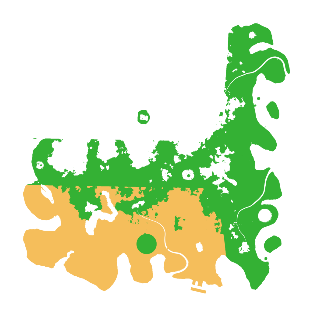 Biome Rust Map: Procedural Map, Size: 4096, Seed: 2121799826
