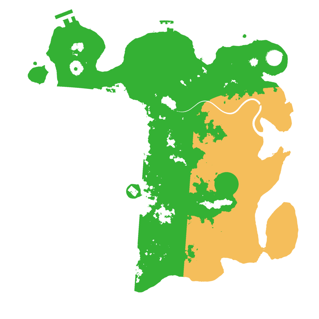 Biome Rust Map: Procedural Map, Size: 3500, Seed: 410810440