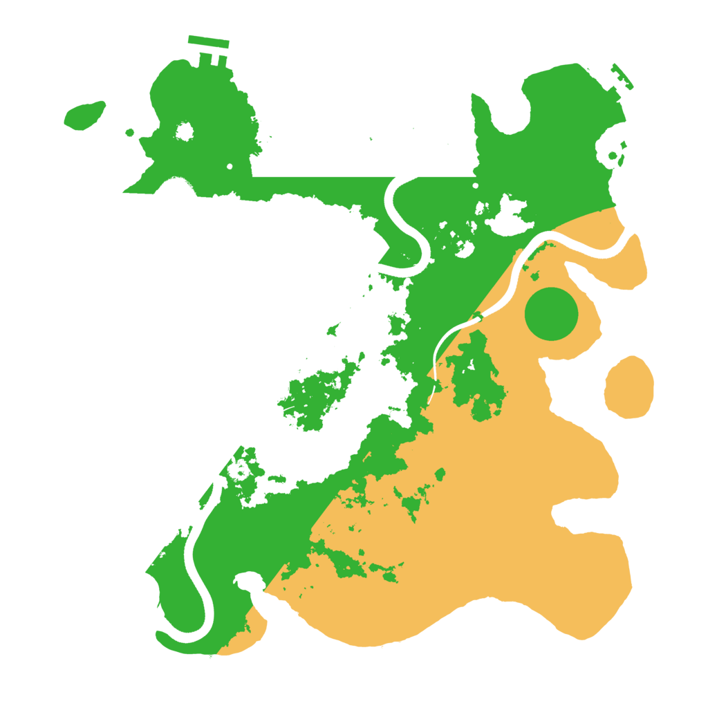 Biome Rust Map: Procedural Map, Size: 3500, Seed: 677367877