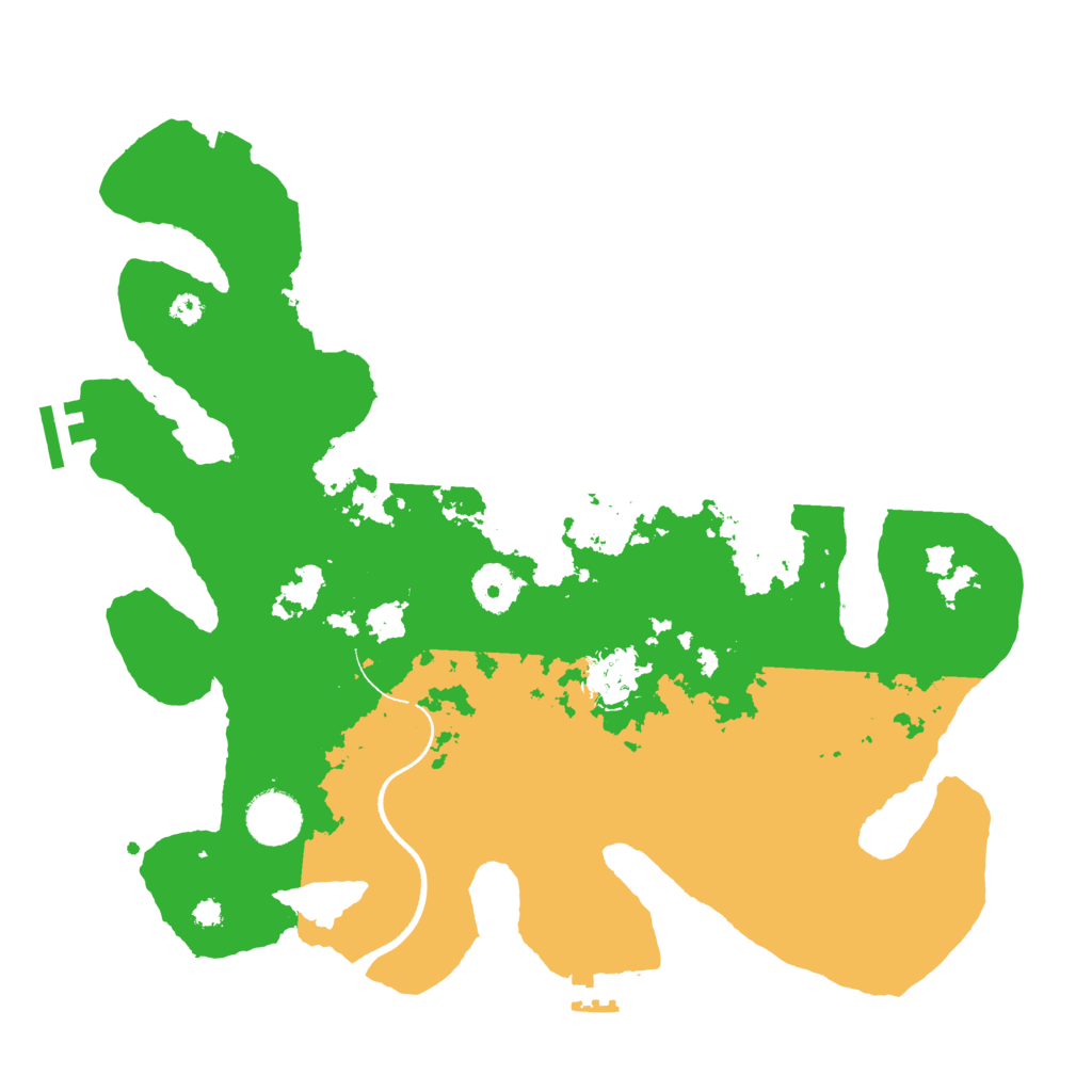Biome Rust Map: Procedural Map, Size: 3500, Seed: 2060563951