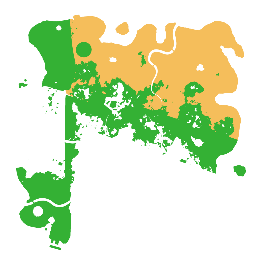 Biome Rust Map: Procedural Map, Size: 4500, Seed: 173532413