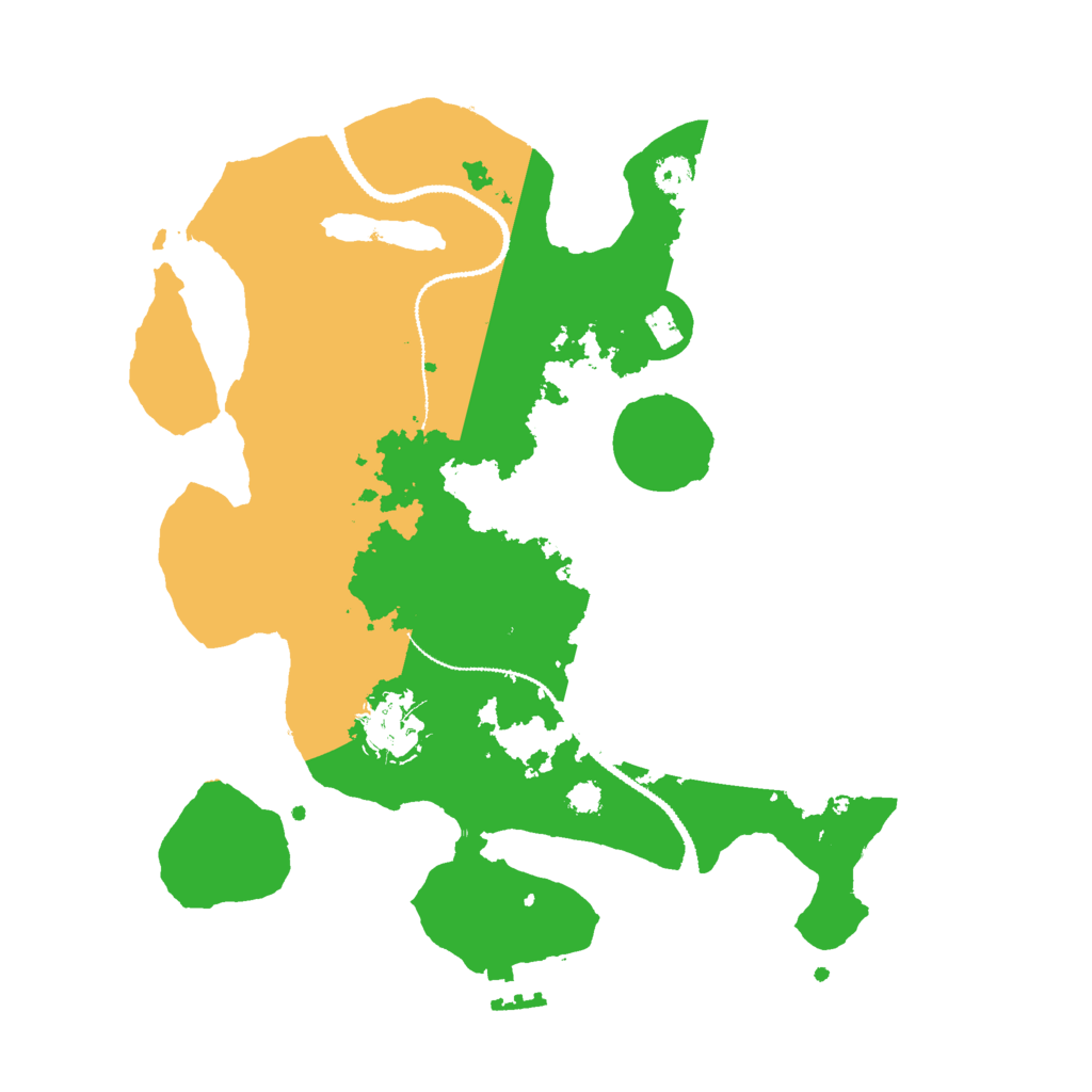 Biome Rust Map: Procedural Map, Size: 3000, Seed: 15591912