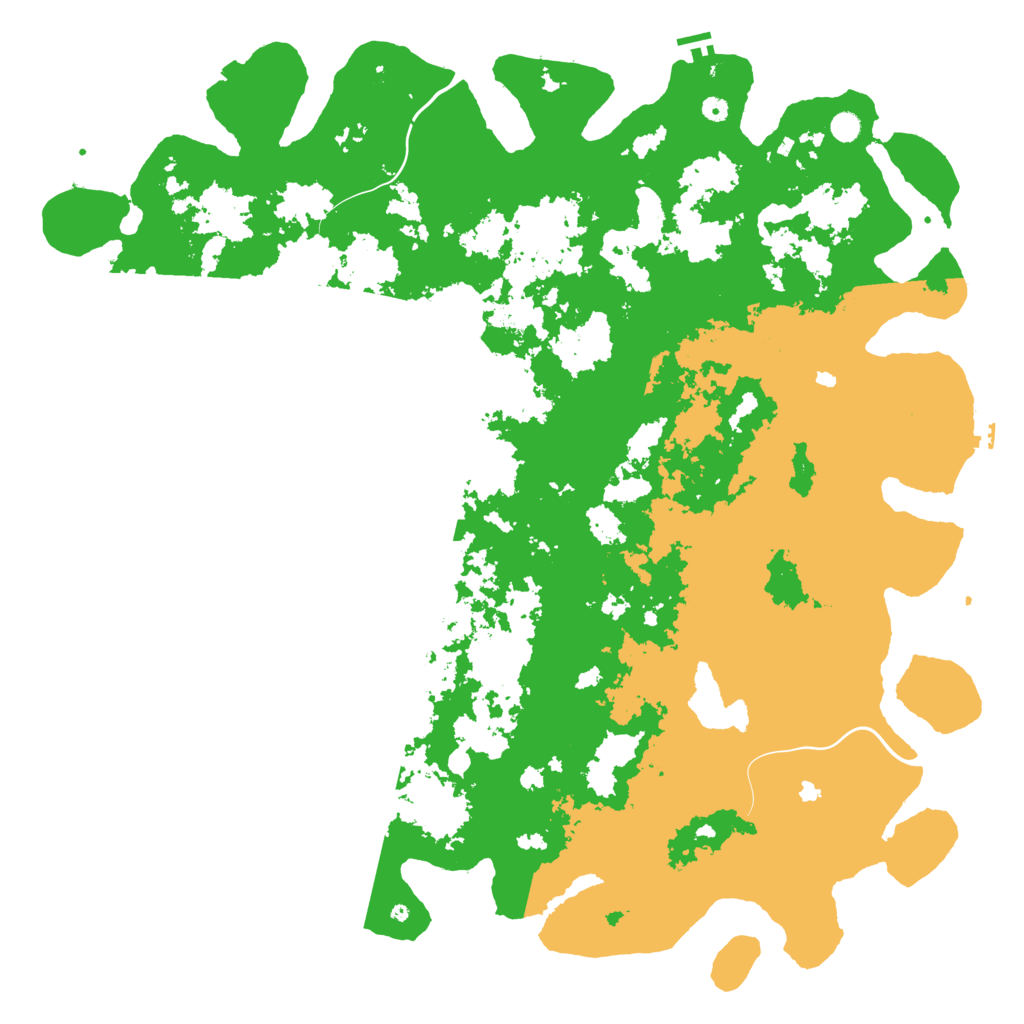Biome Rust Map: Procedural Map, Size: 6000, Seed: 17143236
