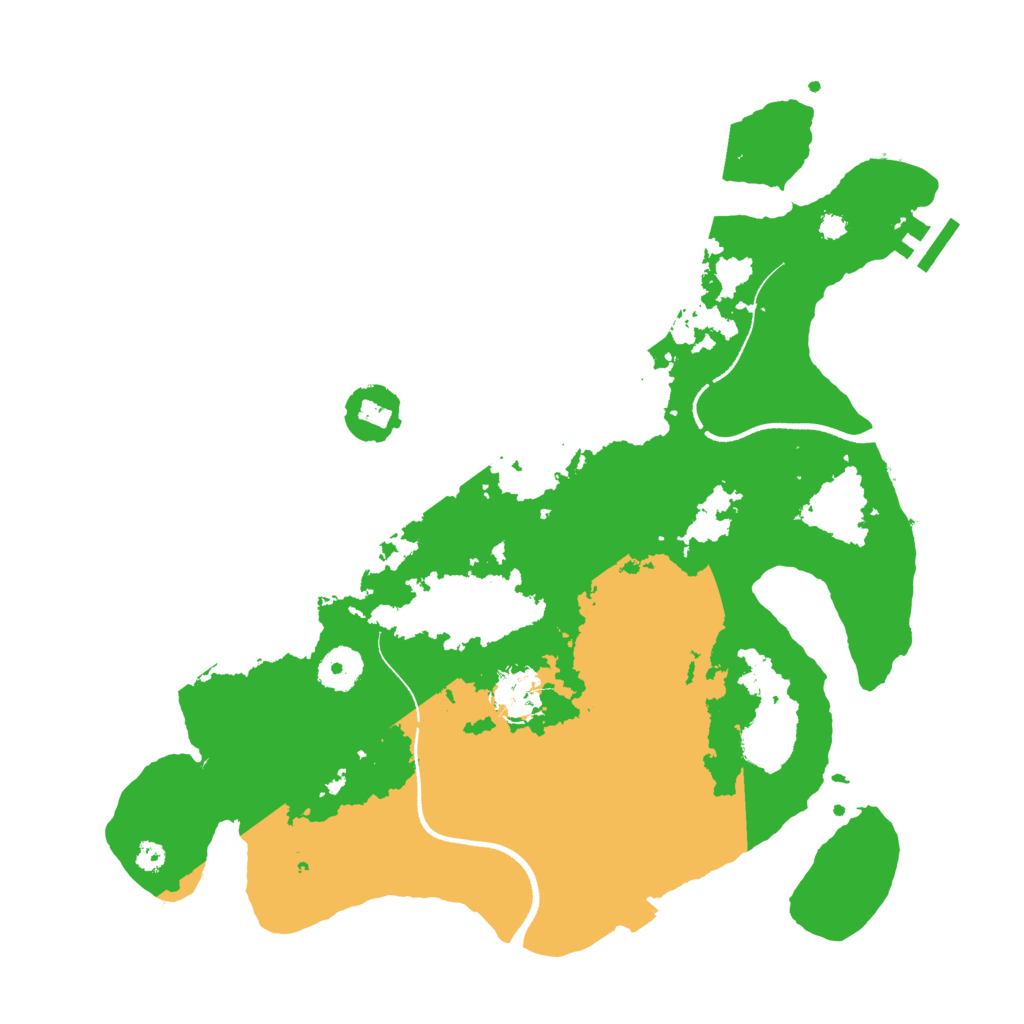 Biome Rust Map: Procedural Map, Size: 3500, Seed: 1574681503