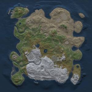 Thumbnail Rust Map: Procedural Map, Size: 3500, Seed: 111592868, 12 Monuments