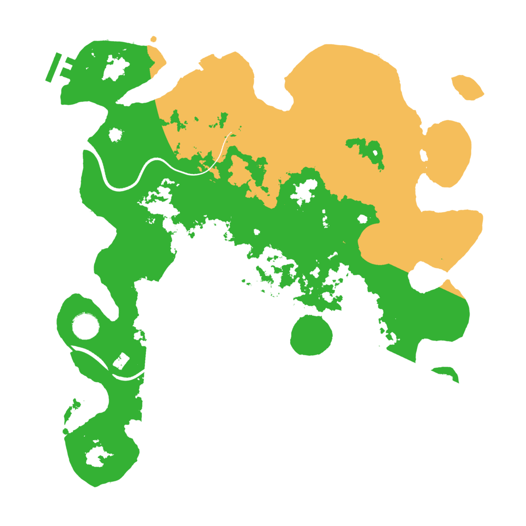 Biome Rust Map: Procedural Map, Size: 3500, Seed: 111592868