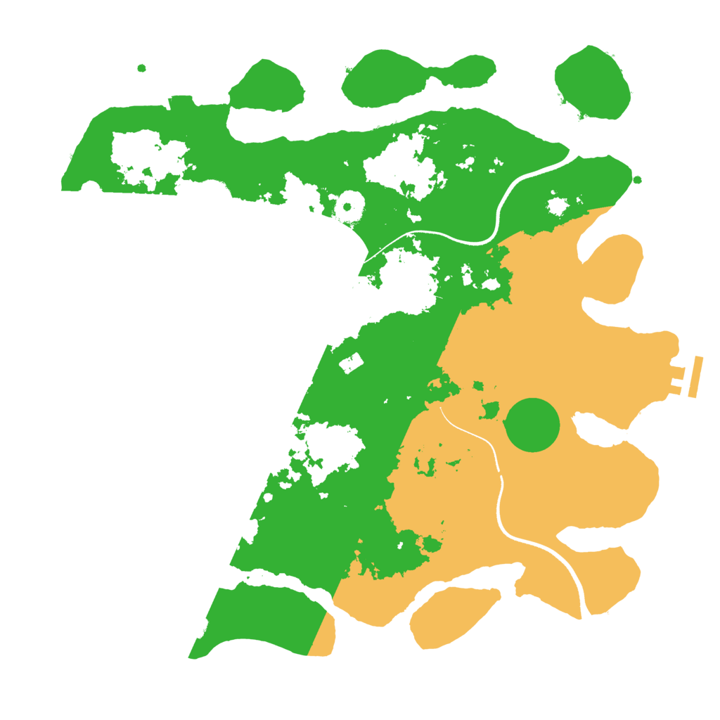 Biome Rust Map: Procedural Map, Size: 3500, Seed: 367091419
